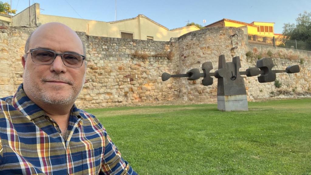 Jesús Jambrina, en la muralla de Zamora