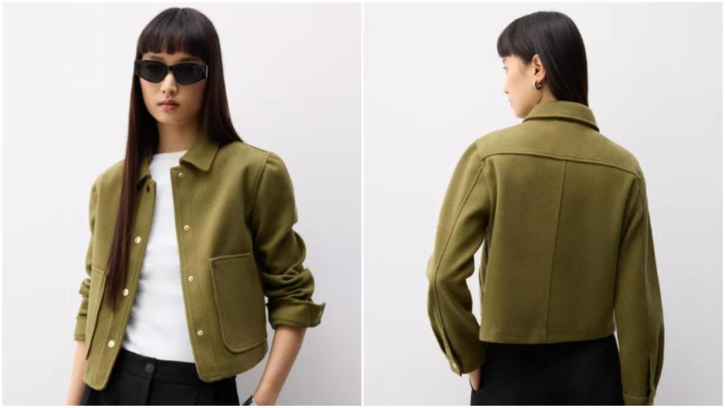 Cazadora de paño de Lefties. Ref: 5814/302/711