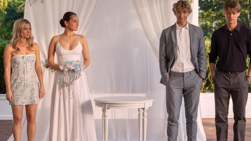 Rain Spencer, Lola Tung, Gavin Casalegno y Christopher Briney.