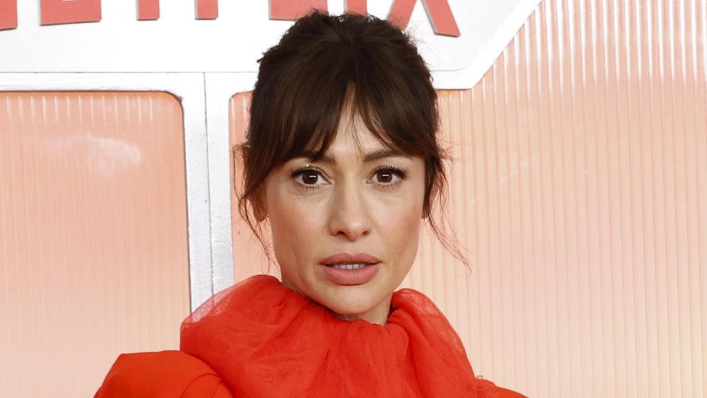 Natalia Verbeke en la presentación de 'Refugio atómico' en Madrid.