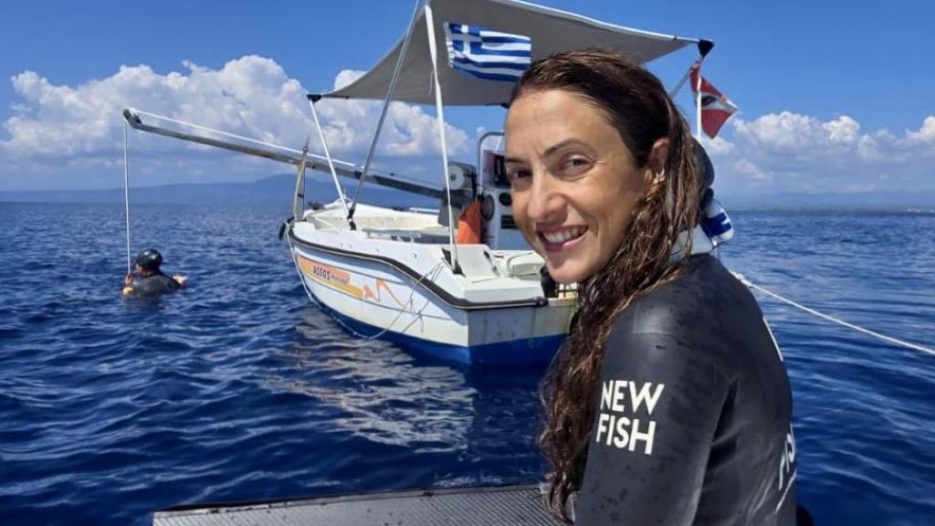 La apneísta Isabel Sánchez-Arán.