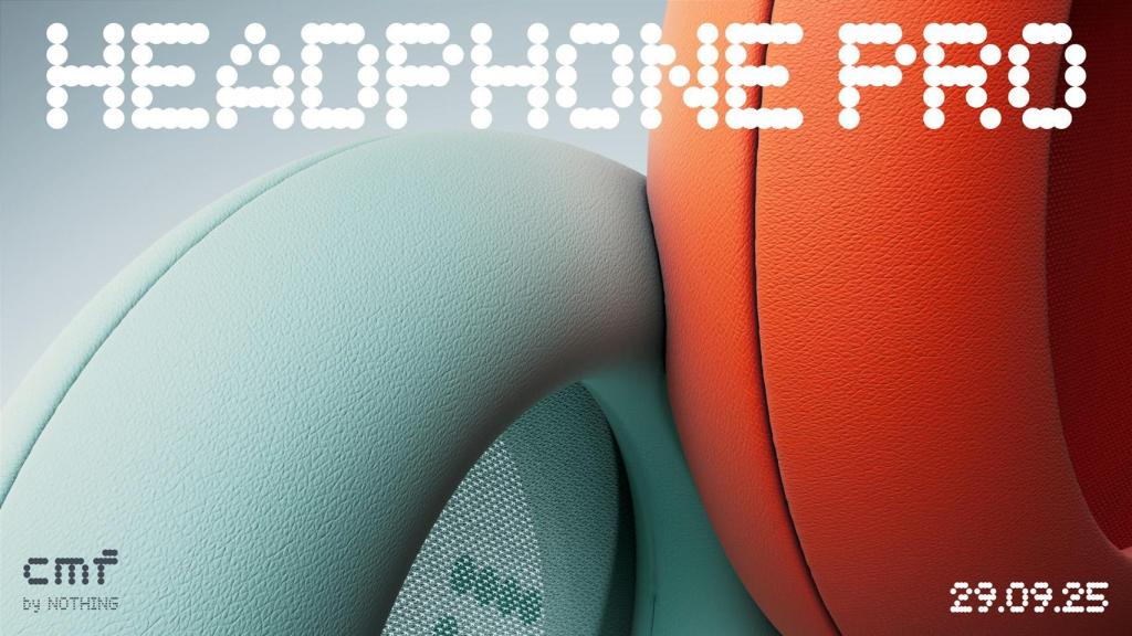 Imagen 'teaser' de los CMF Headphone Pro.