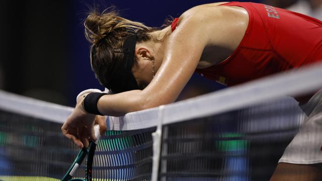 Paula Badosa tras perder contra Svitolina en la Billie Jean King Cup.