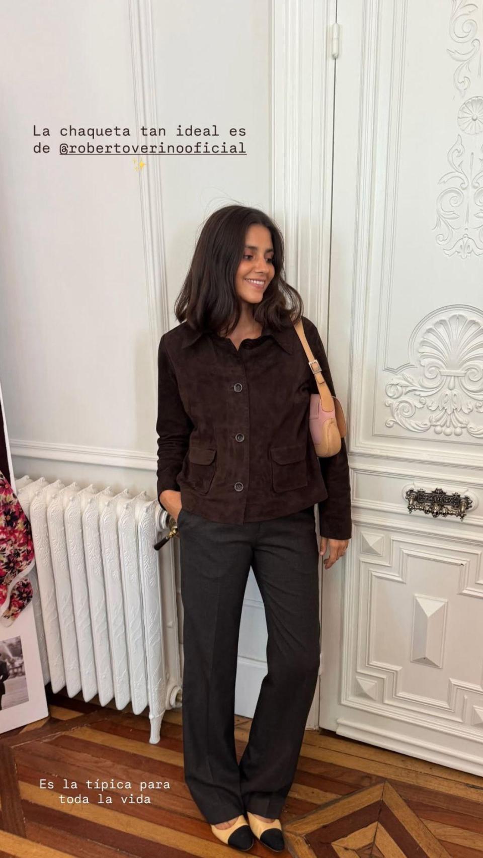 María García de Jaime, en un 'story' de Instagram.