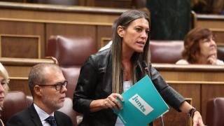 La portavoz de Junts en el Congreso, Míriam Nogueras, este miércoles.