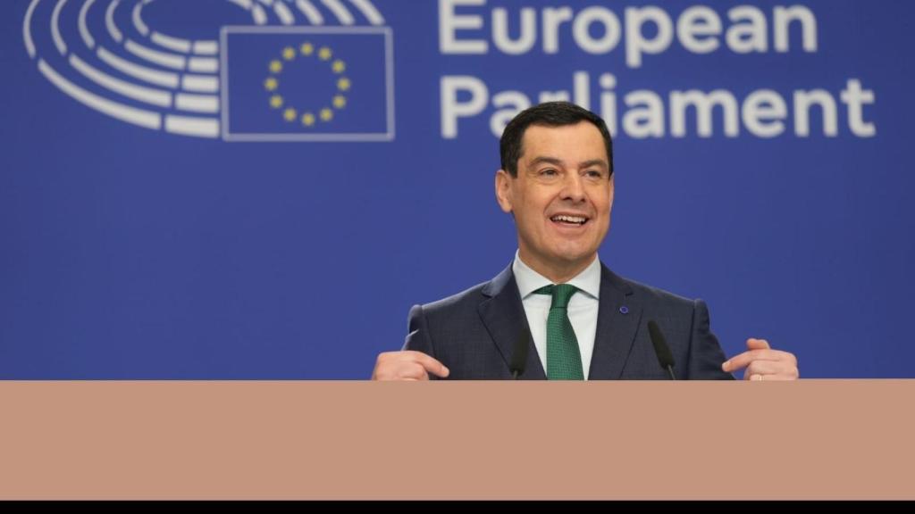 Juanma Moreno, en Bruselas, en una imagen de archivo.