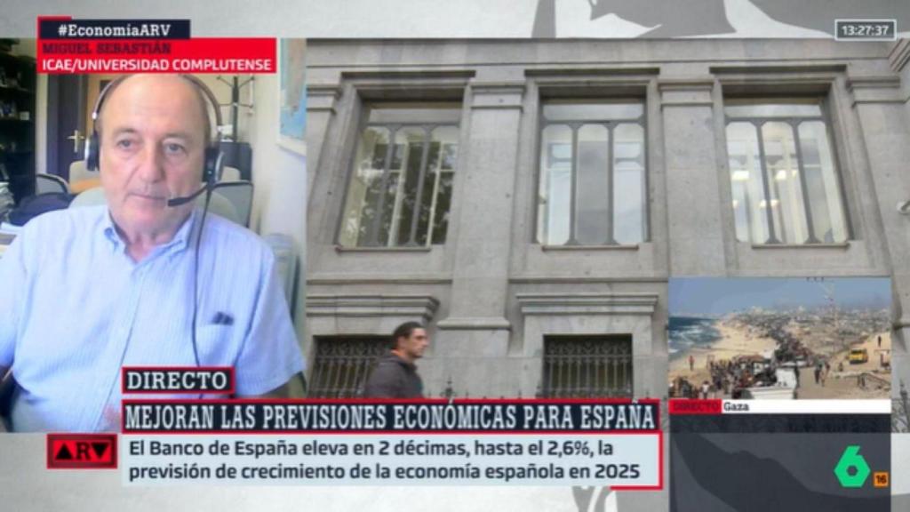Miguel Sebastián, economista, en el programa 'Al Rojo Vivo'