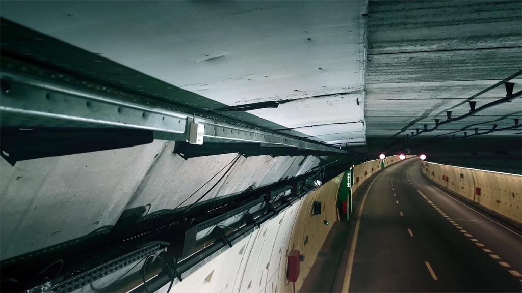 Una de las balizas Waze ubicada en la M-30