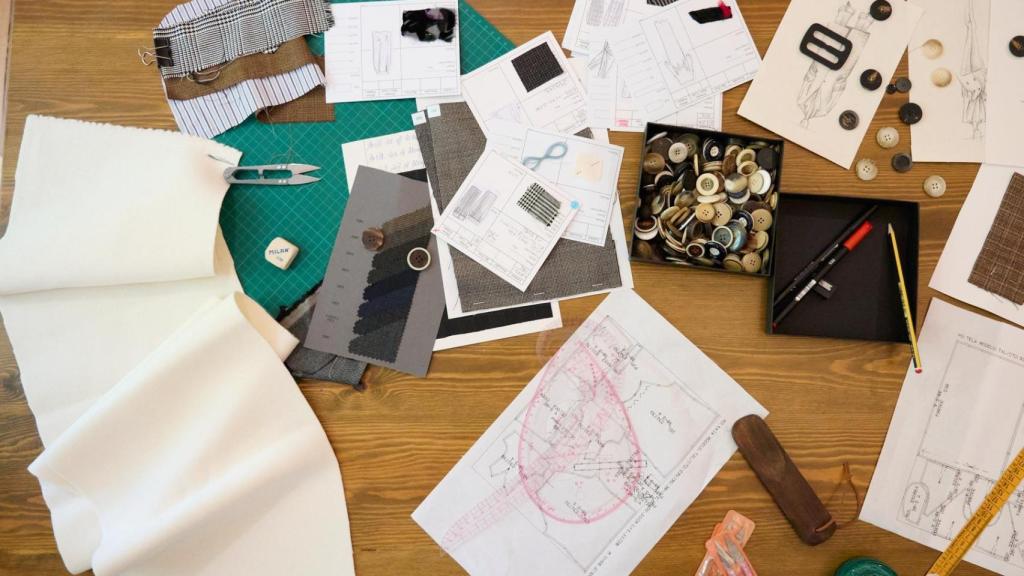 Bodegón de diseño y costura.