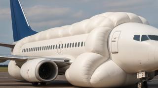 Concepto de los airbags para aviones.