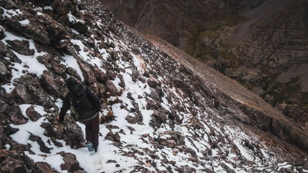 Kilian Jornet durante la etapa 8 de su reto 'States of Elevation'.