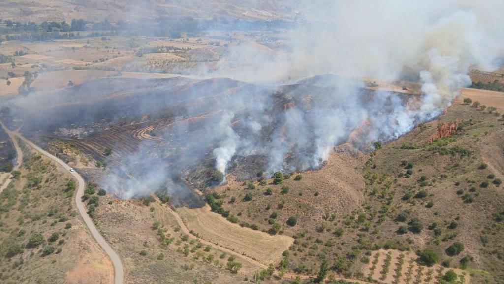 Incendio forestal de Daroca el pasado agosto