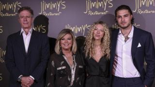 Terelu Campos y su familia en la celebración de cumpleaños de la presentadora en Madrid.