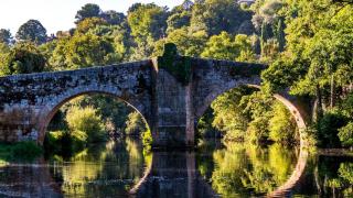El río Arnoia a su paso por Allariz