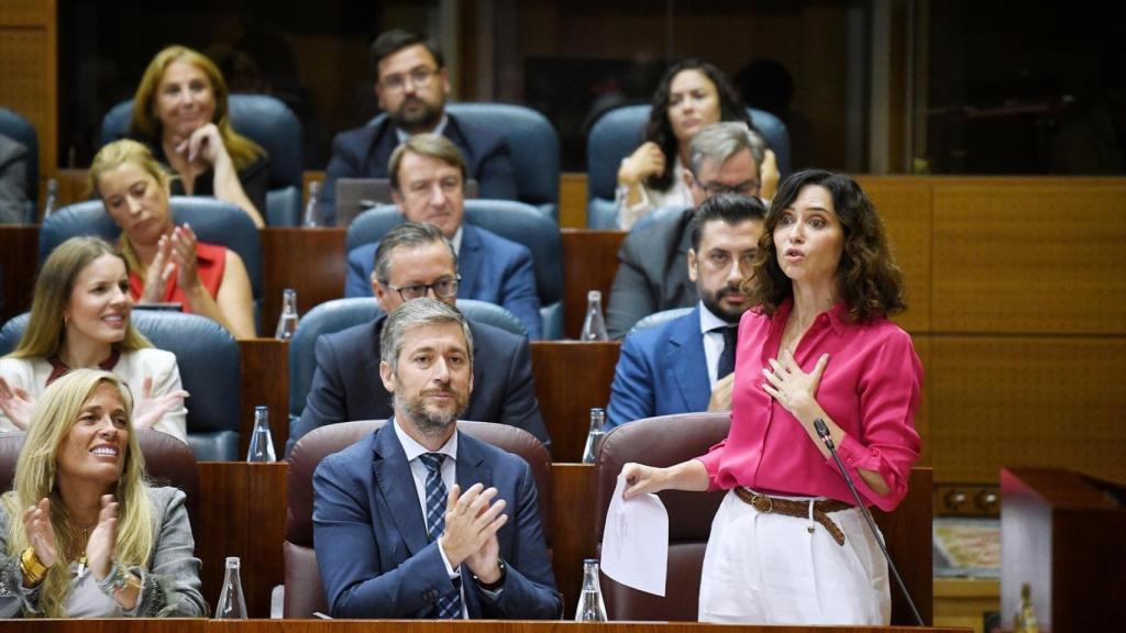 Ayuso en la Asamblea de Madrid.