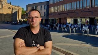 miembro de Acción Castilla y León en el centro de Ávila.