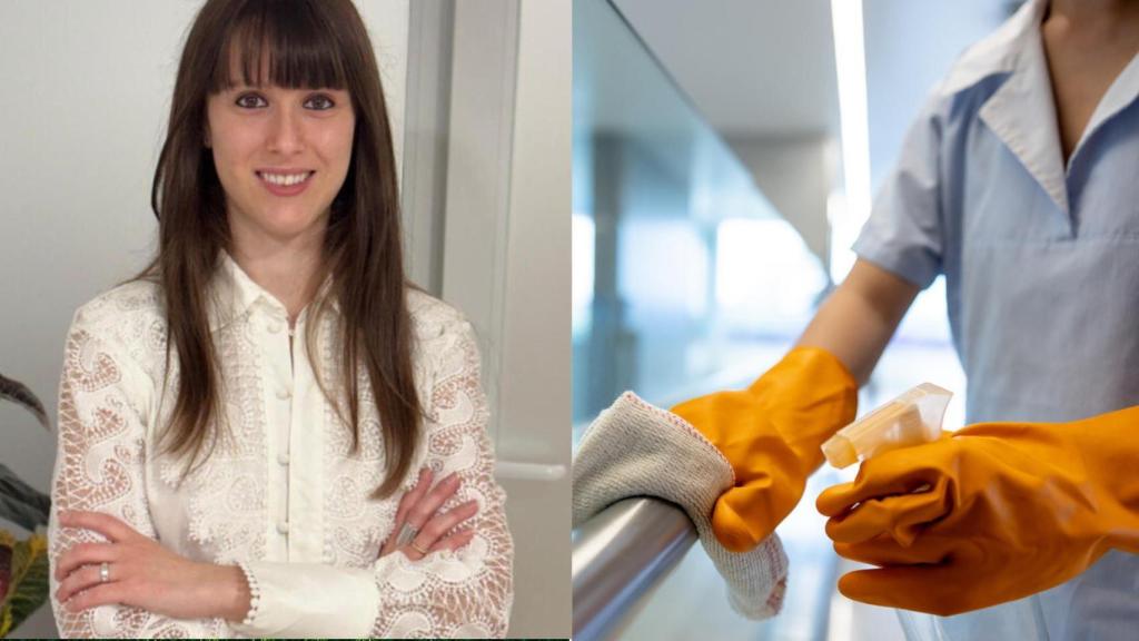 La abogada Miriam Ruiz y una empleada del hogar.