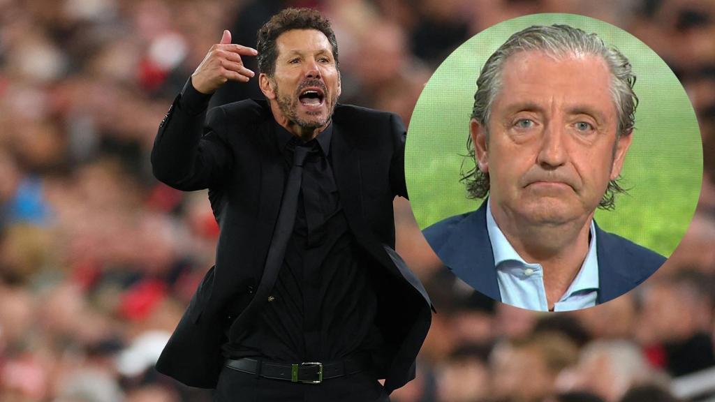 Diego Pablo Simeone y Josep Pedrerol, en un fotomontaje