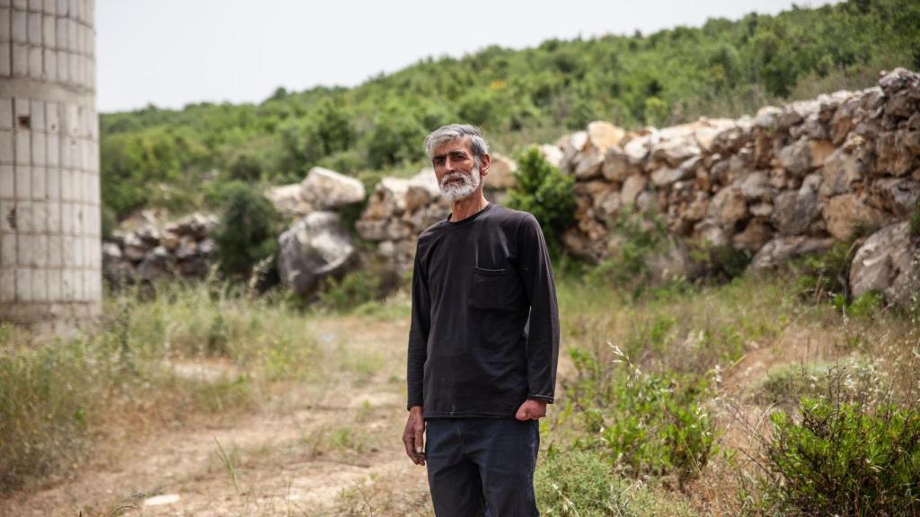 Jaafar, agricultor de Beit Lif, sur del Líbano.