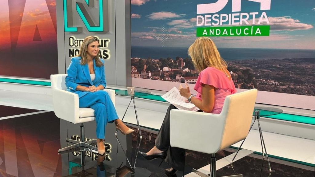 María Márquez, este jueves en una entrevista en Canal Sur.