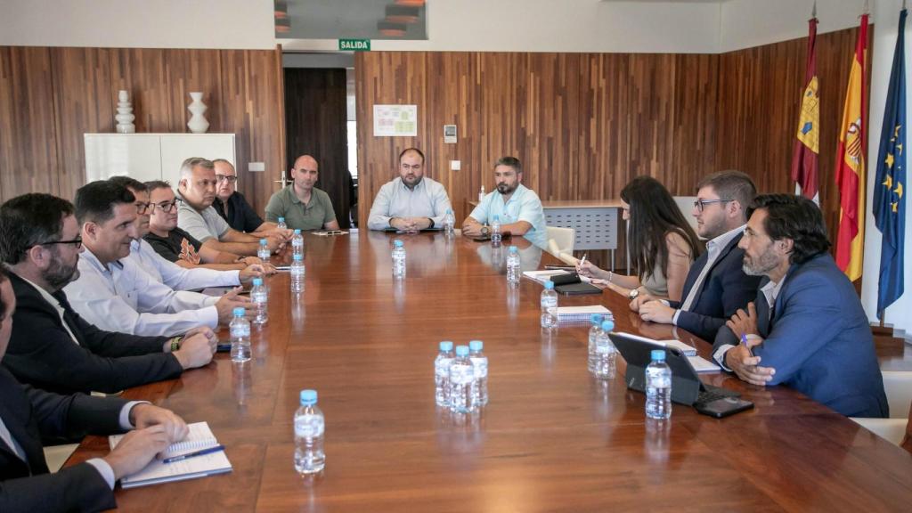 Imagen del encuentro de esta mañana.