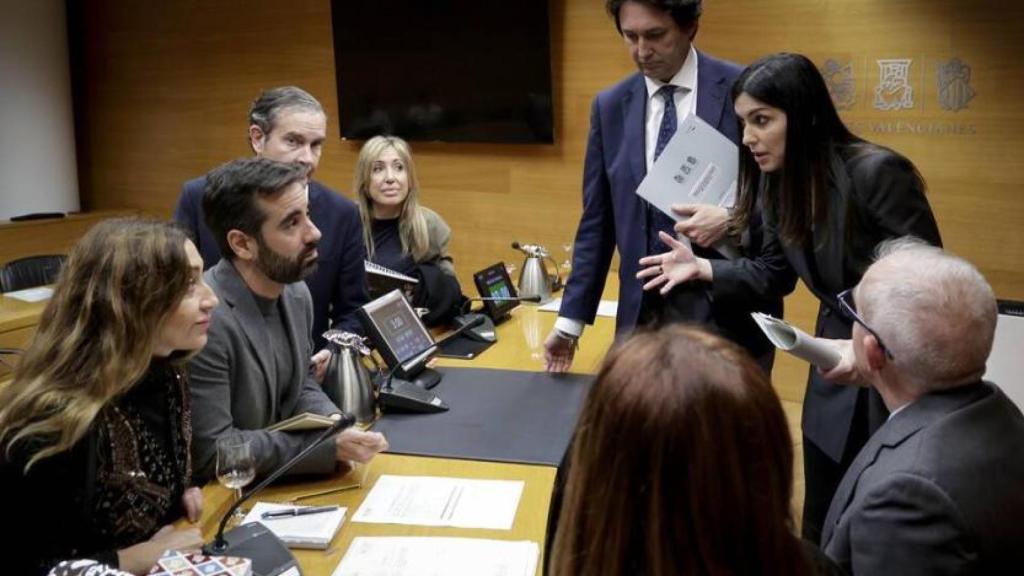 La comisión de la dana en Les Corts Valencianes. José Cuéllar / Corts