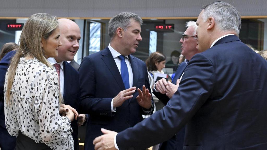 La vicepresidenta tercera, Sara Aagesen, durante la reunión de este jueves en Bruselas