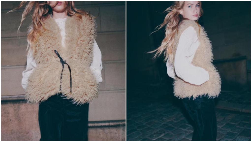 Chaleco efecto pelo de H&M: 1303277001