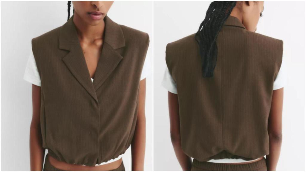 Chaleco bajo globo de Pull&Bear. Ref: 7801301