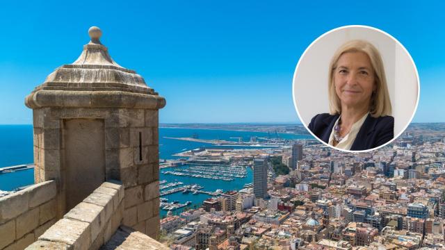 La ciudad de Alicante, y una imagen de Paloma Taltavull