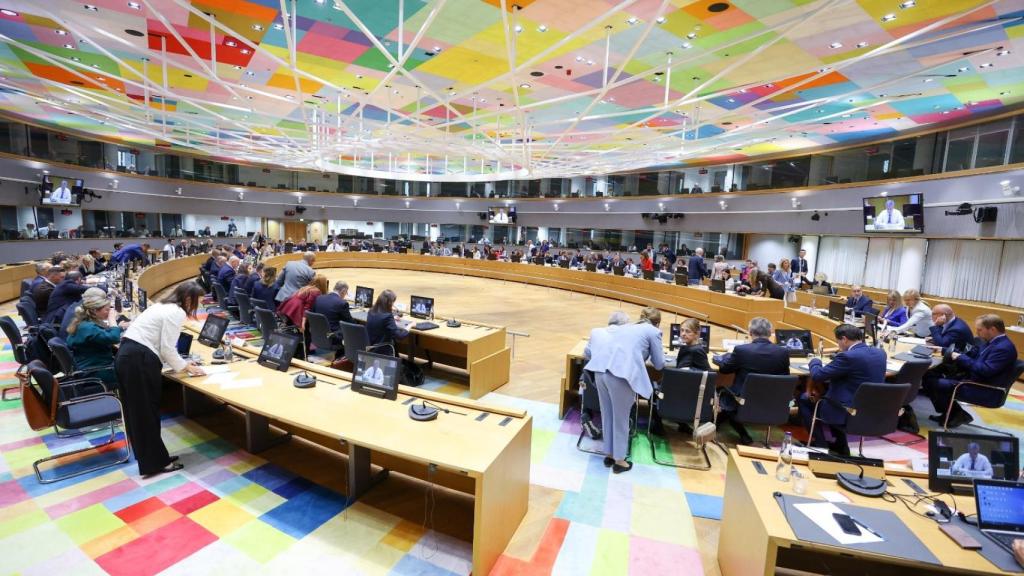 Los ministros de Medio Ambiente de la UE, durante la reunión de este jueves en Bruselas