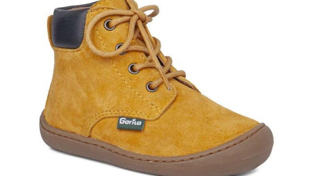 Zapatilla Oinak Amarillo Azul.