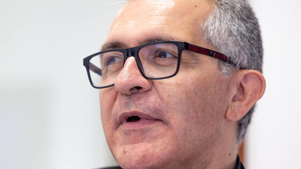 Raúl Muelas durante la entrevista.