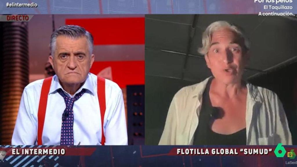 El Gran Gyoming y Ada Colau en 'El Intermedio'.