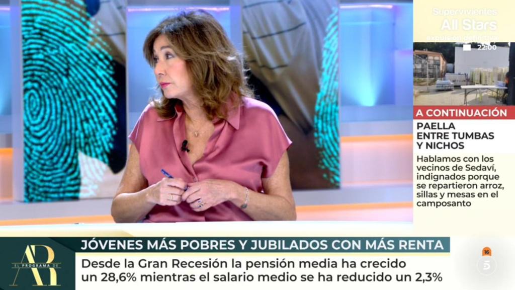 Ana Rosa Quintana en 'El programa de AR'.