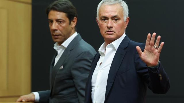 José Mourinho, en su presentación como entrenador del Benfica.,