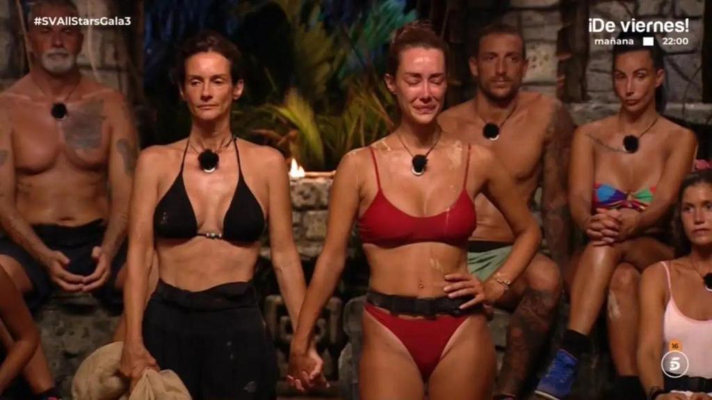 Elena Rodríguez y Adara Molinero en 'Supervivientes: All Stars'.