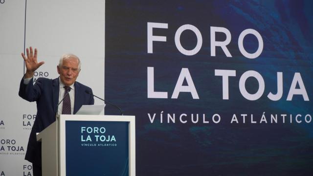 El vicepresidente de la Comisión Europea, Josep Borrell, interviene en la pasada edición del Foro la Toja.