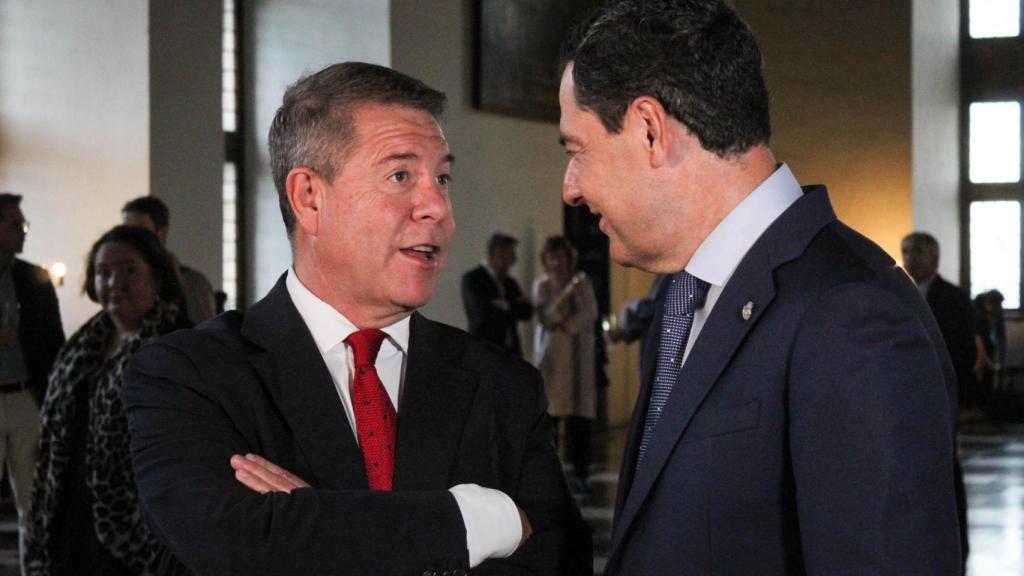 Emiliano García-Page y Juanma Moreno, este jueves en Dinamarca.