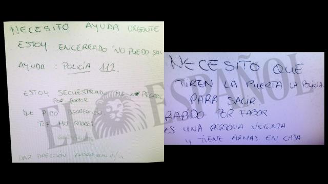 Los mensajes de la víctima.