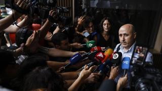 El presidente de la CHJ, a su llegada este viernes a los juzgados de Catarroja. Rober Solsona / EP