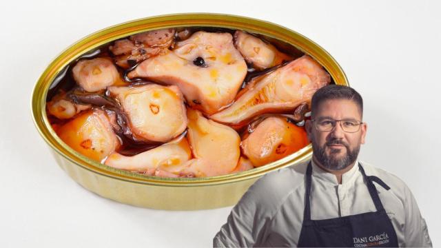 Dani García y una lata de pulpo.