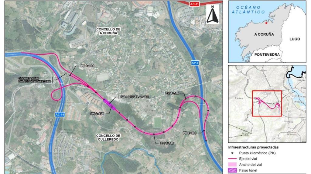 Trazado del vial 18.