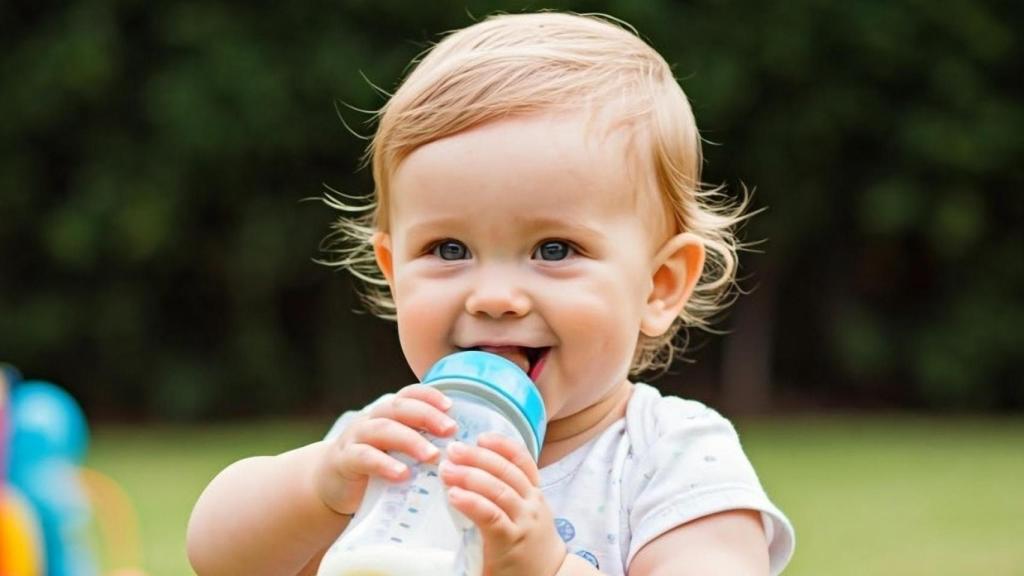 Imagen de un bebé sonriendo