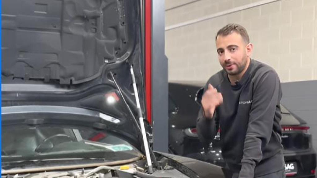 Imagen del mecánico desde las redes.