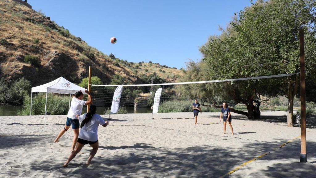 La pista, a las orillas del Tajo.