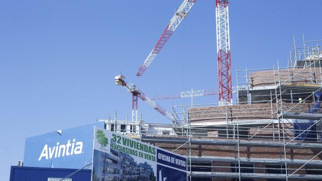 Viviendas en construcción.