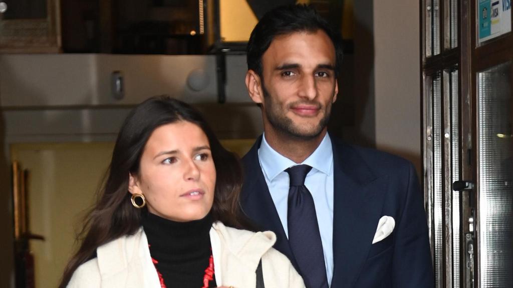 Tana Rivera y Manuel Vega, en abril de 2025 en Sevilla.