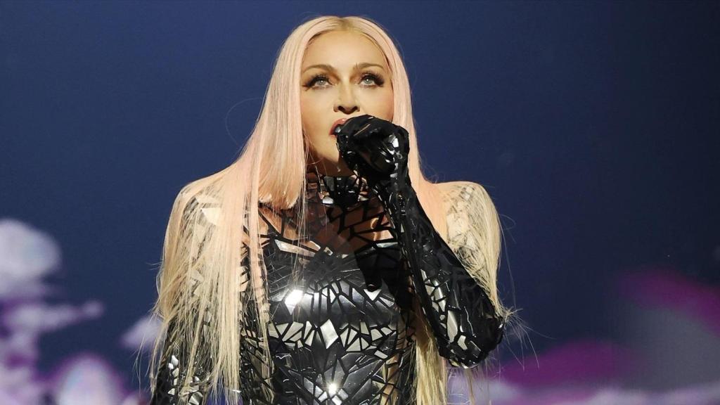 Madonna durante un concierto de 2023. Foto: Live Nation.