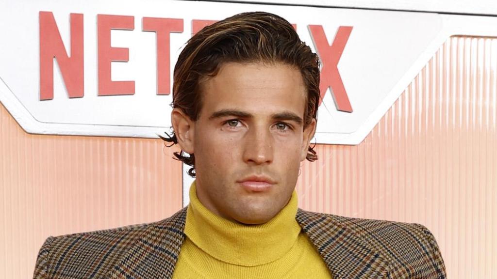 El actor Jason Fernández en la presentación de 'Refugio atómico' en Madrid.